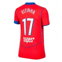 Paris Saint-Germain Vitinha #17 Tretí Ženy futbalový dres 2025-26 Krátky Rukáv